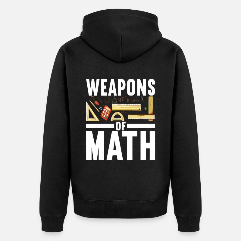 Professeur de mathématiques - Veste à capuche bio Premium Unisexe - noir