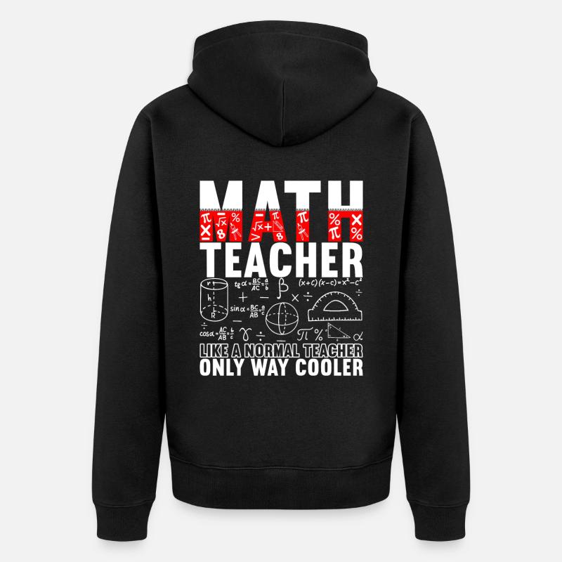 Professeur de mathématiques - Veste à capuche bio Premium Unisexe - noir