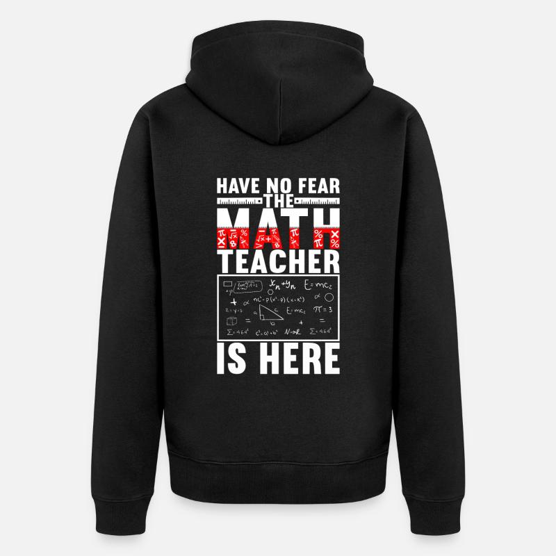 Professeur de mathématiques - Veste à capuche bio Premium Unisexe - noir