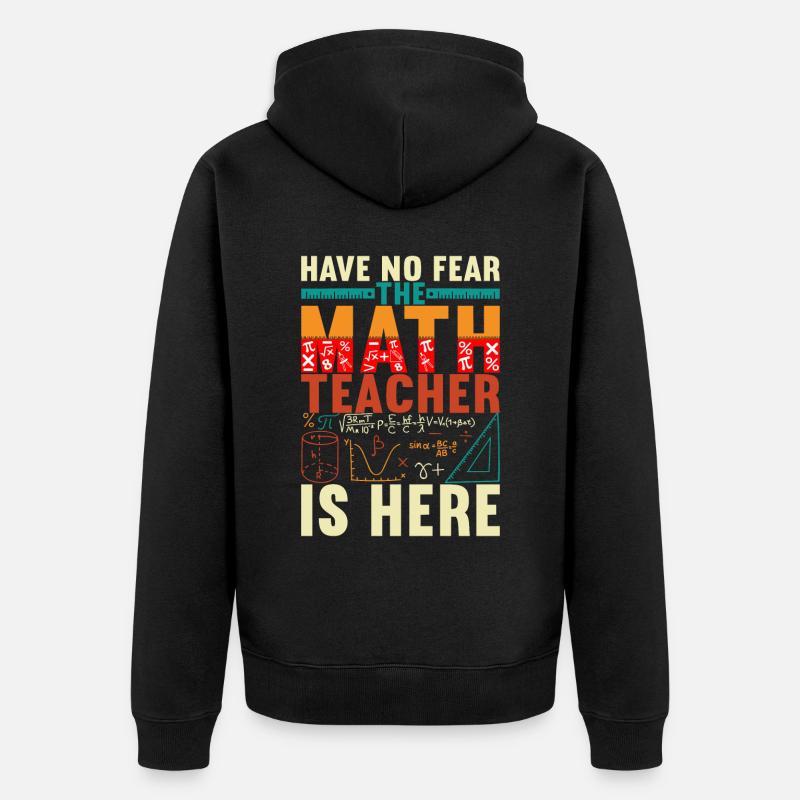 Professeur de mathématiques - Veste à capuche bio Premium Unisexe - noir