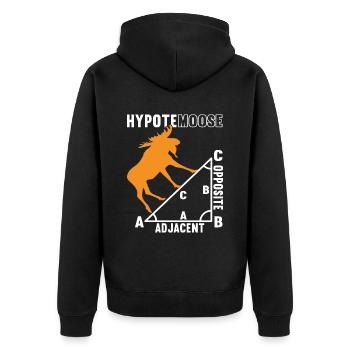 Math Math Teacher - Unisex Premium Organic Zip Hoodie - black - Back - Nico (187cm)