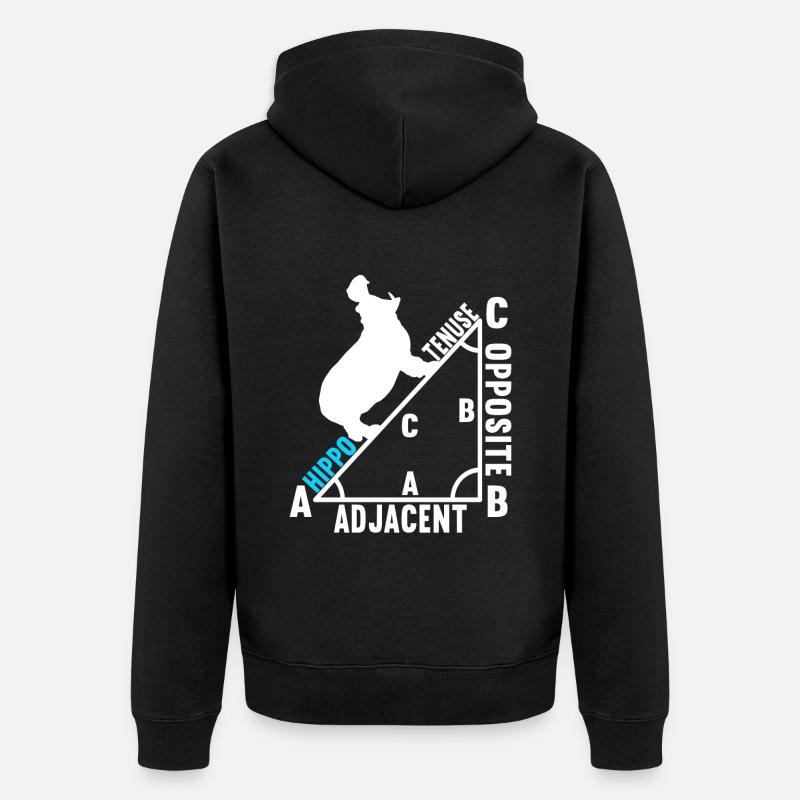 Professeur de mathématiques - Veste à capuche bio Premium Unisexe - noir