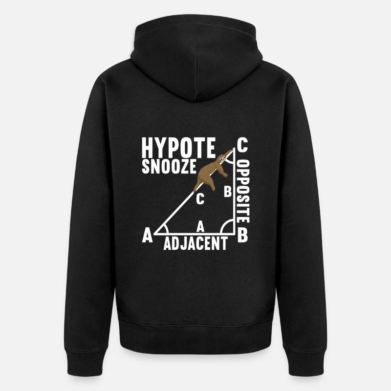 Professeur de mathématiques - Veste à capuche bio Premium Unisexe - noir