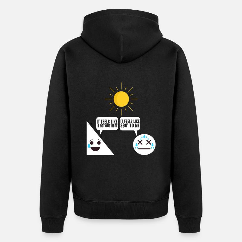 Professeur de mathématiques - Veste à capuche bio Premium Unisexe - noir