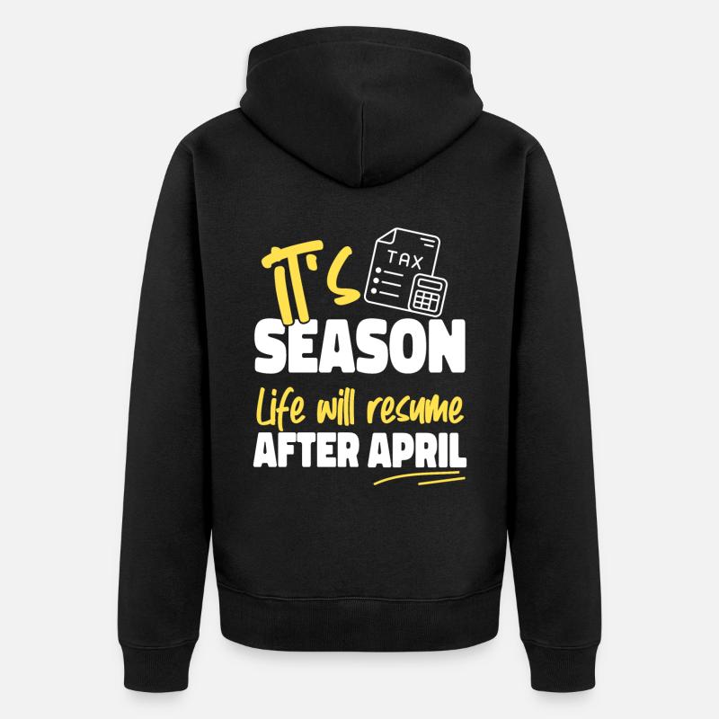 Comptable Comptable Comptable - Veste à capuche bio Premium Unisexe - noir