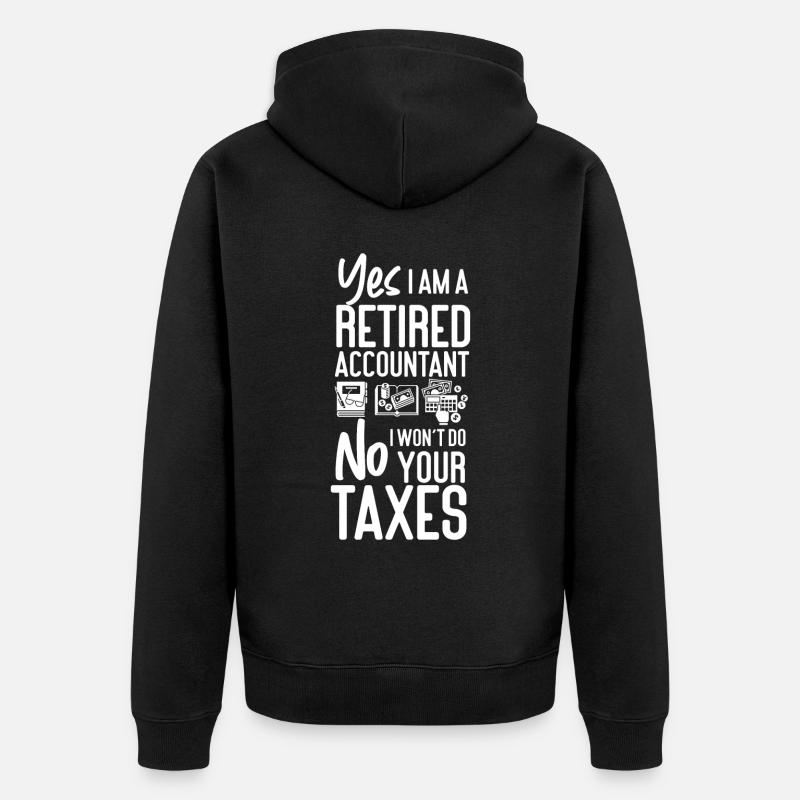 Comptable Comptable Comptable - Veste à capuche bio Premium Unisexe - noir