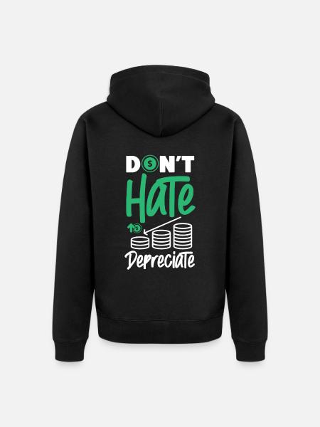 Accountant Bookkeeper Accounting - Unisex Premium Organic Zip Hoodie - black