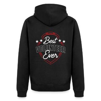 Meilleur bénévole de tous les temps Bénévole - Veste à capuche bio Premium Unisexe - noir - Dos - Nico (187cm)