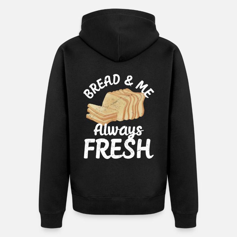 Drôle de boulanger - Veste à capuche bio Premium Unisexe - noir