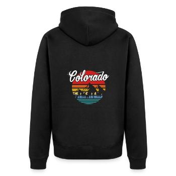 Colorado - Veste à capuche bio Premium Unisexe - noir - Dos - Nico (187cm)