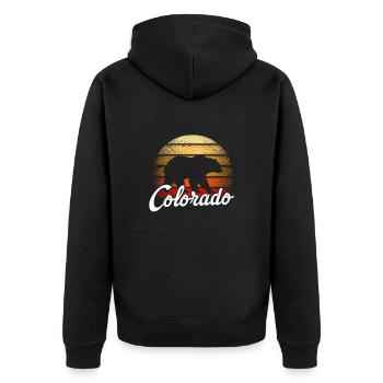 Colorado - Veste à capuche bio Premium Unisexe - noir - Dos - Nico (187cm)