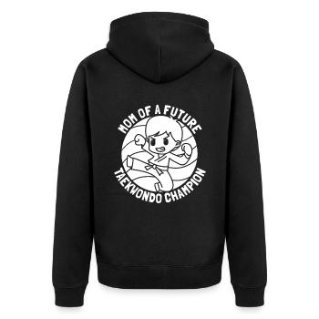 Taekwondo Taekwondo Mama - Veste à capuche bio Premium Unisexe - noir - Dos - Nico (187cm)