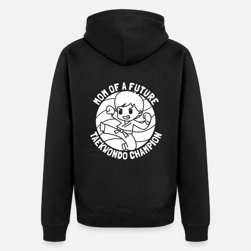Taekwondo Taekwondo Mama - Veste à capuche bio Premium Unisexe - noir