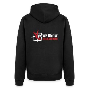 Taekwondo Mama - Veste à capuche bio Premium Unisexe - noir - Dos - Nico (187cm)