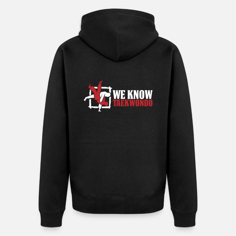 Taekwondo Mama - Veste à capuche bio Premium Unisexe - noir