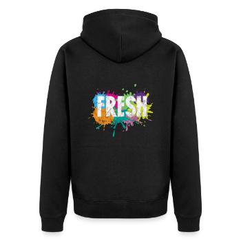 Hip-hop - Veste à capuche bio Premium Unisexe - noir - Dos - Nico (187cm)
