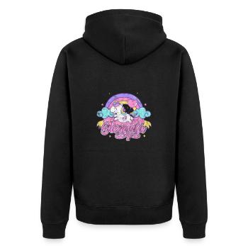 Hip-hop - Veste à capuche bio Premium Unisexe - noir - Dos - Nico (187cm)