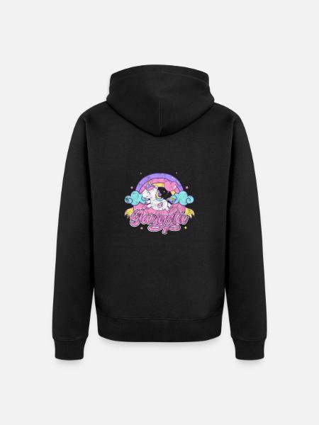 Hip Hop - Unisex Premium Organic Zip Hoodie - black