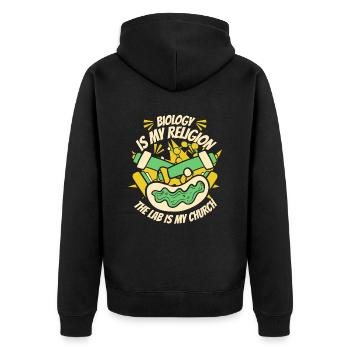 Laboratoire de biologie Biologiste moléculaire - Veste à capuche bio Premium Unisexe - noir - Dos - Nico (187cm)
