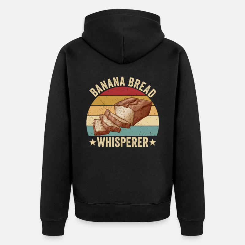 Drôle de boulanger - Veste à capuche bio Premium Unisexe - noir