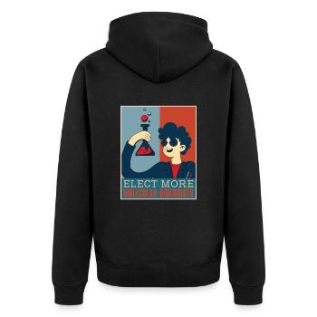 Biology Biologist Lustig Molecular Biologist - Unisex Premium Organic Zip Hoodie - black - Back - Nico (187cm)
