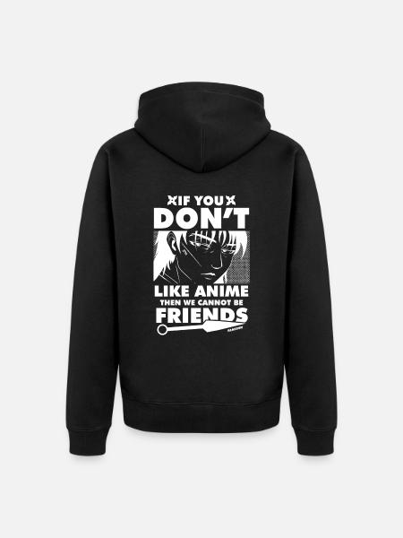 J’adore l’anime - Veste à capuche bio Premium Unisexe - noir