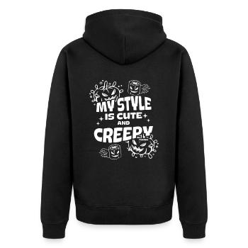 doux cadeau d’Halloween - Veste à capuche bio Premium Unisexe - noir - Dos - Nico (187cm)