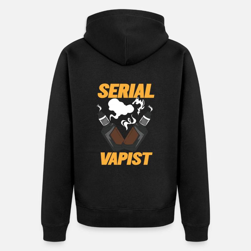 Vaping Serial Vapist E-cigarette - Veste à capuche bio Premium Unisexe - noir