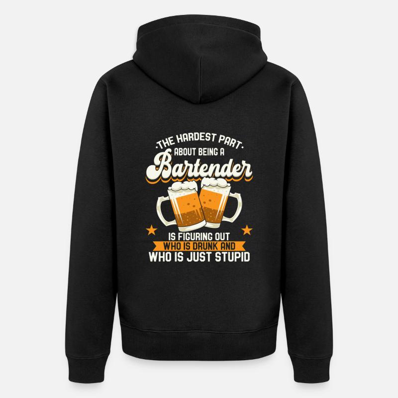 Barman Barending - Veste à capuche bio Premium Unisexe - noir