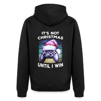 Jeu de chapeau de Noël Gamer Gamer Cadeau Gaming - Veste à capuche bio Premium Unisexe - noir - Dos - Nico (187cm)