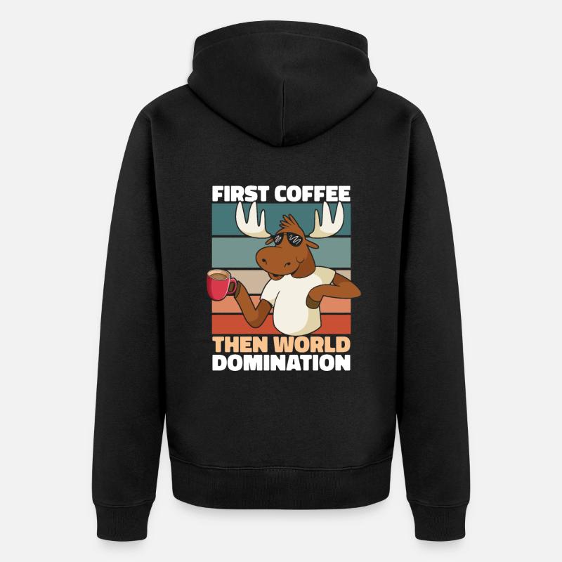 Lunettes de soleil Elk Coffee - Veste à capuche bio Premium Unisexe - noir