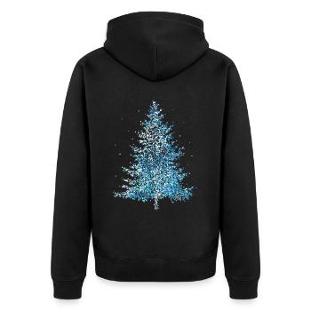 Arbre de Noël Arbre de Noël Arbre de Noël Arbre - Veste à capuche bio Premium Unisexe - noir - Dos - Nico (187cm)