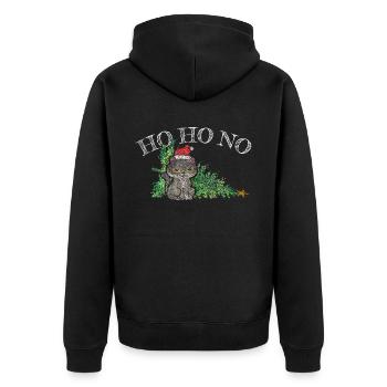 Arbre de Noël de Noël moufle Anti Chat de Noël - Veste à capuche bio Premium Unisexe - noir - Dos - Nico (187cm)