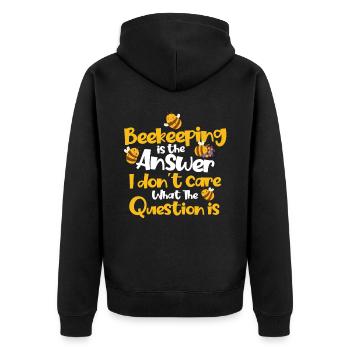 Apiculture Apiculteurs Abeilles Apiculteurs - Veste à capuche bio Premium Unisexe - noir - Dos - Nico (187cm)