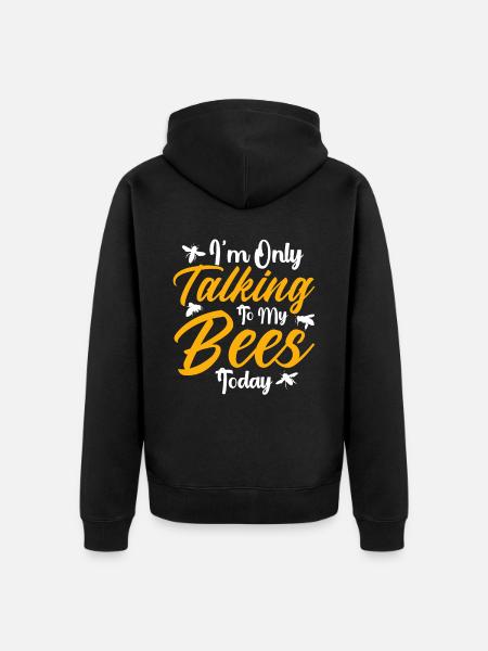Beekeeping Beekeepers Bees Honey Beekeepers - Unisex Premium Organic Zip Hoodie - black