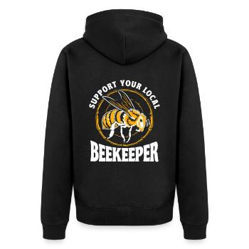 Apiculture Apiculteurs Abeilles Apiculteurs - Veste à capuche bio Premium Unisexe - noir - Dos - Nico (187cm)