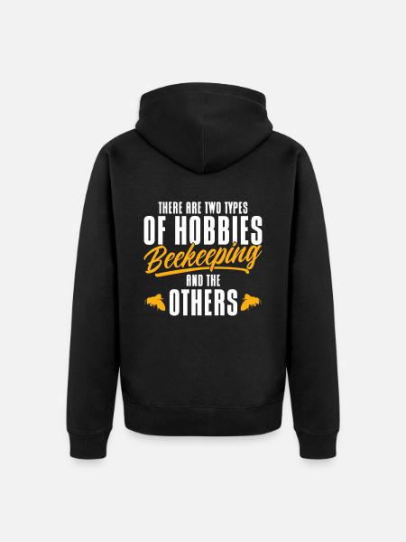 Beekeeping Beekeepers Bees Honey Beekeepers - Unisex Premium Organic Zip Hoodie - black