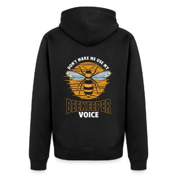 Apiculture Apiculteurs Abeilles Apiculteurs - Veste à capuche bio Premium Unisexe - noir - Dos - Nico (187cm)