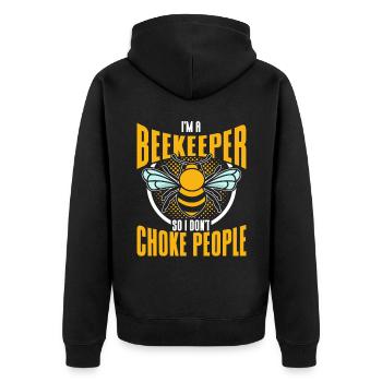 Apiculture Apiculteurs Abeilles Apiculteurs - Veste à capuche bio Premium Unisexe - noir - Dos - Nico (187cm)