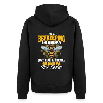 Apiculture Apiculteurs Abeilles Apiculteurs - Veste à capuche bio Premium Unisexe - noir - Dos - Nico (187cm)