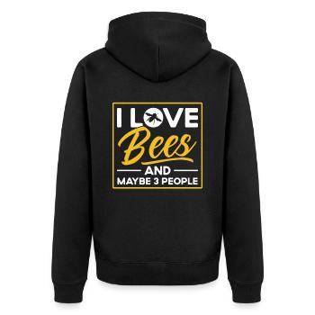 Apiculture Apiculteurs Abeilles Apiculteurs - Veste à capuche bio Premium Unisexe - noir - Dos - Nico (187cm)