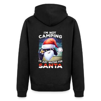 Chapeau de Noël Gamer Slogan Gambler Gift Gambling - Veste à capuche bio Premium Unisexe - noir - Dos - Nico (187cm)