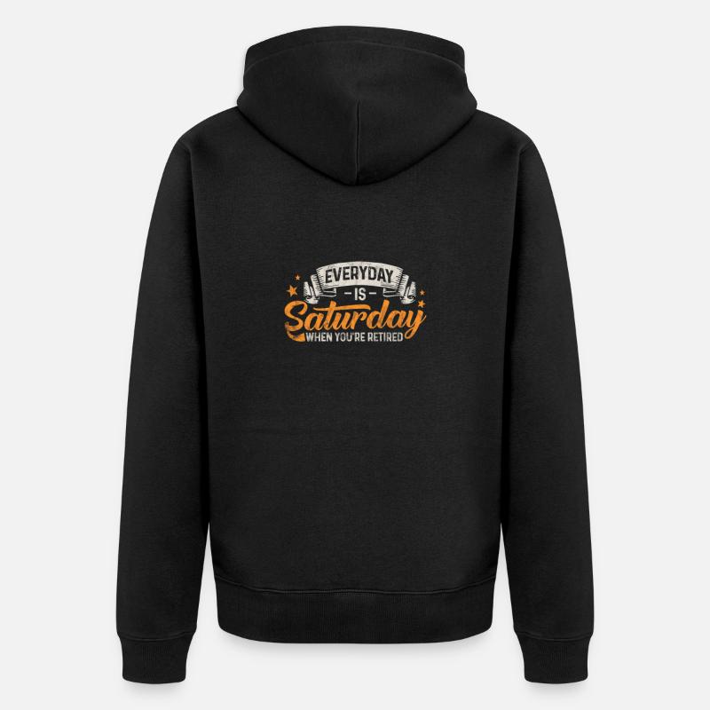 Ruhestand - Unisex Premium Bio Zip Hoodie - Schwarz