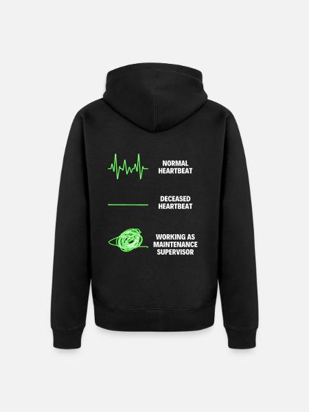 Maintenance Director Professional Worker - Uniseks Premium bio ziphoodie - zwart