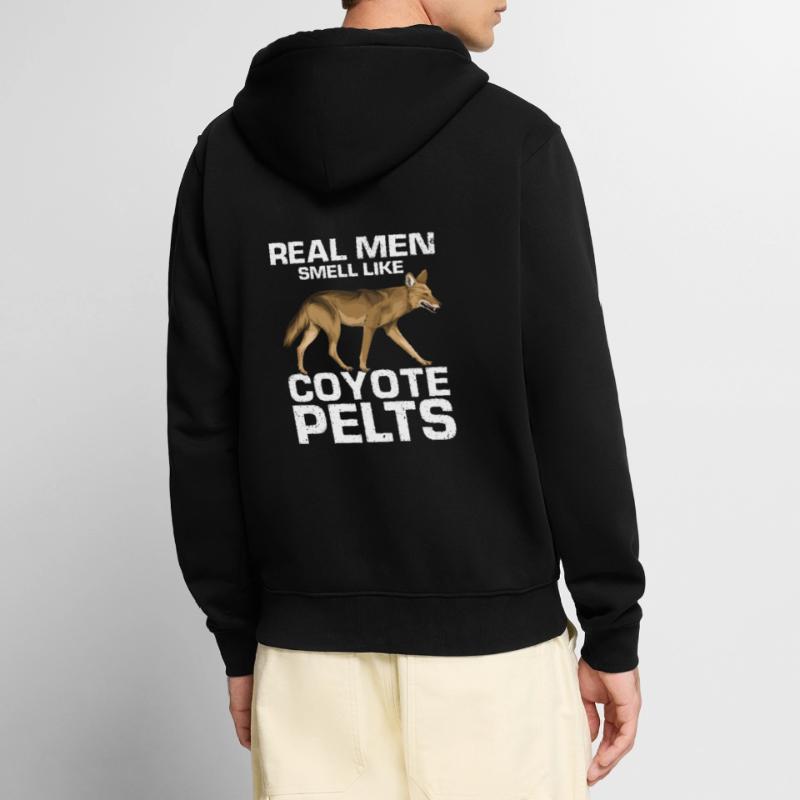 Conception de coyote pour les réacteurs de coyote Veste à capuche bio Premium Unisexe