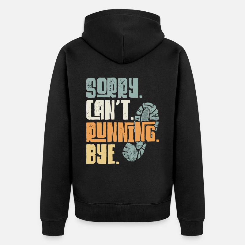 Running Runner Semi-Marathon - Veste à capuche bio Premium Unisexe - noir