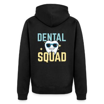 Future dentiste dentiste hygiéniste hygiéniste Escouade dentaire - Veste à capuche bio Premium Unisexe - noir - Dos - Nico (187cm)