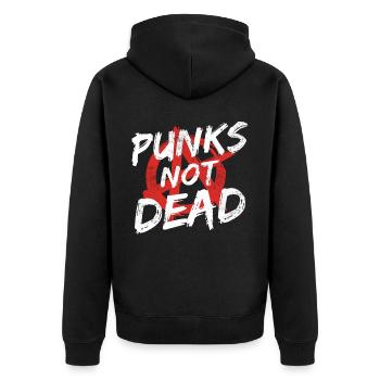 Punk Rock Pogo Anarchie Punks Punk Rocker Punk - Veste à capuche bio Premium Unisexe - noir - Dos - Nico (187cm)