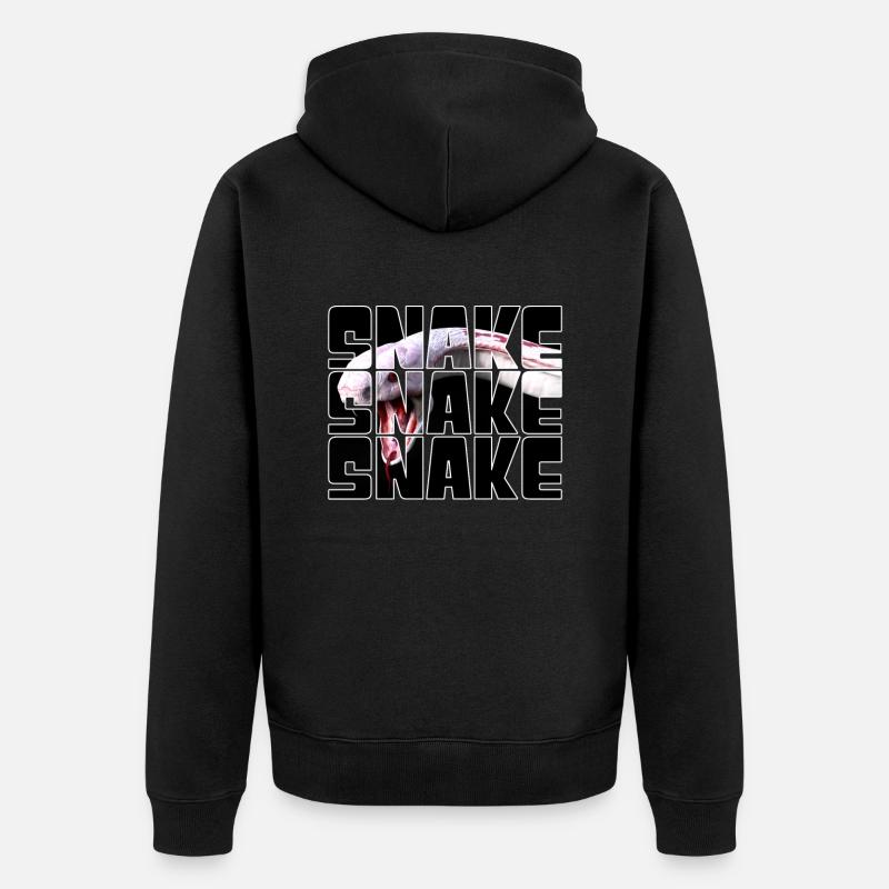 Serpent - Veste à capuche bio Premium Unisexe - noir