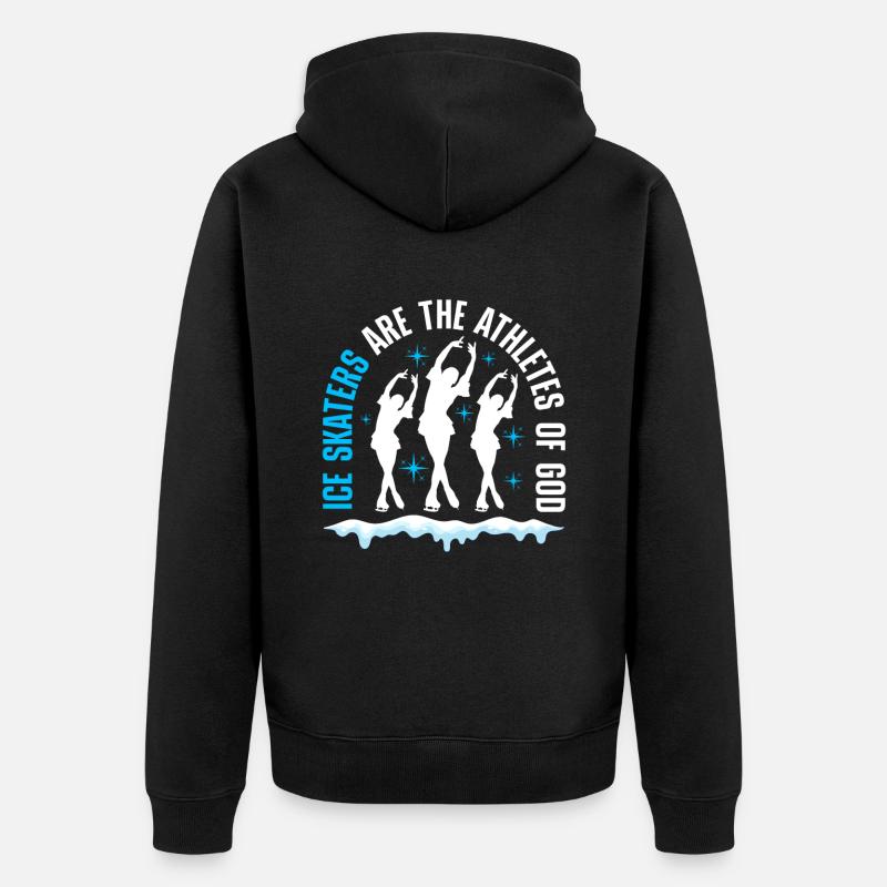 Patinage artistique - Veste à capuche bio Premium Unisexe - noir